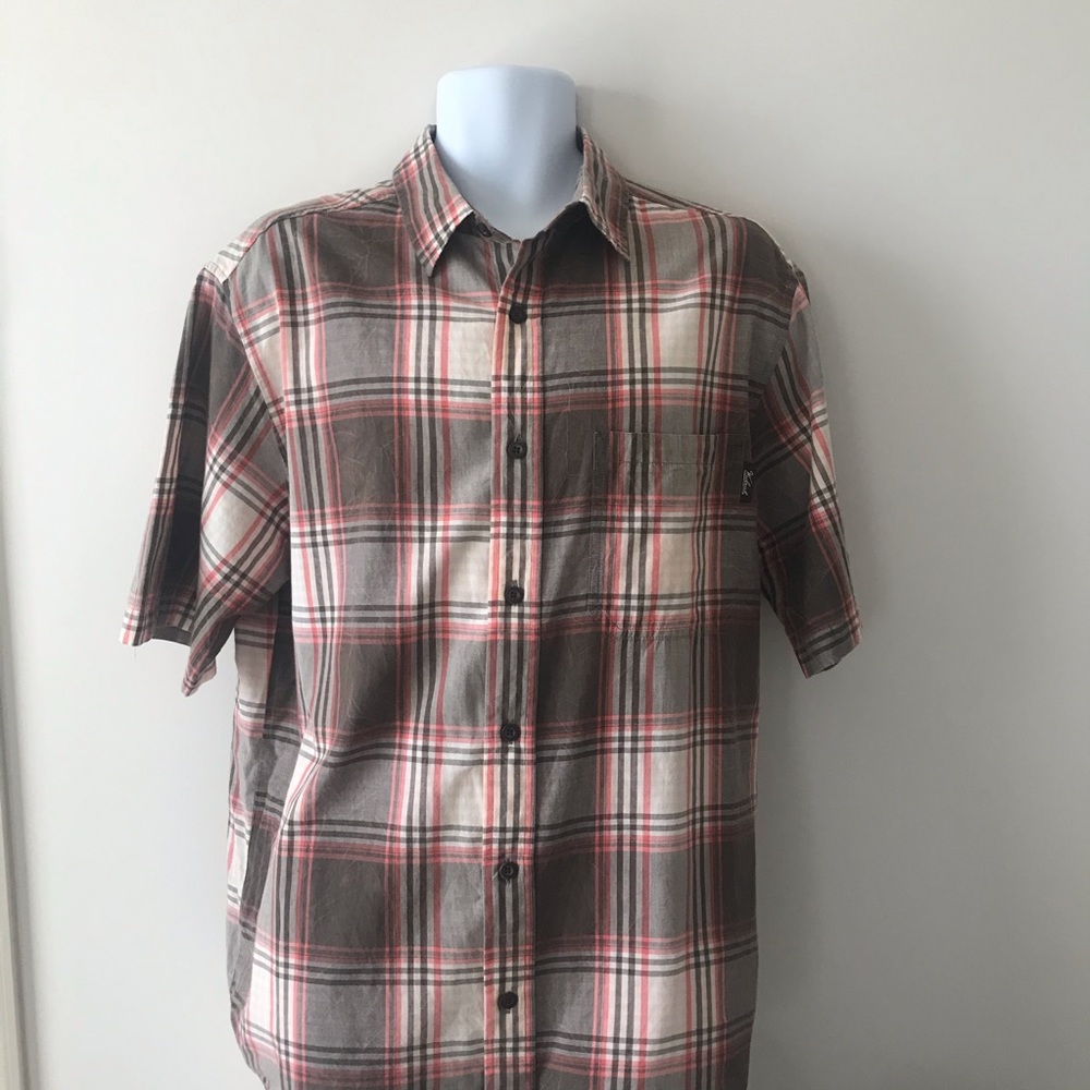 Woolrich Mens Short Sleeve Button Down Size L